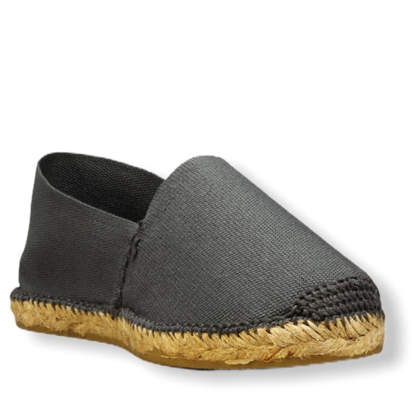 Cousu Main Classic flat Grey espadrilles NEW - Picture 4 of 5